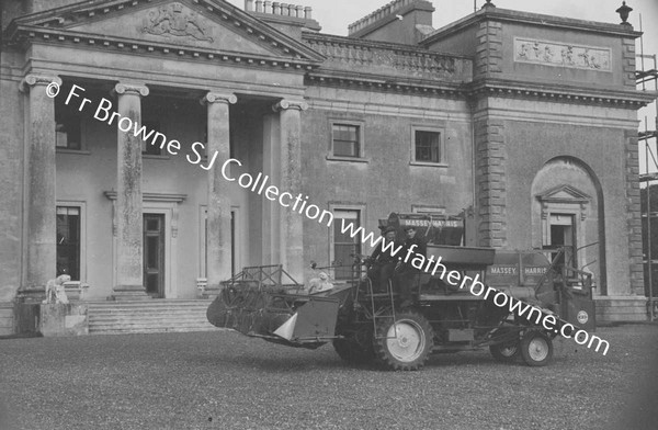 FRONTAL VIEW OF HOUSE WITH Massey-Ferguson